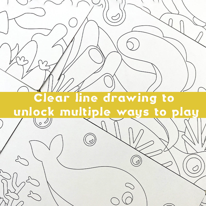 ⏳Denne ukens spesialtilbud✨Barnas sandmaling håndlaget DIY fargelegging pedagogisk lekeset