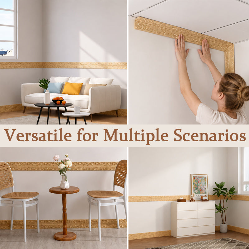 ✨ Cinta decorativa de borde DIY para paredes y muebles