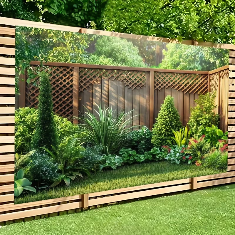 🌲🌸 Transforma tu patio trasero en un bosque encantado – una pancarta, belleza infinita ✨