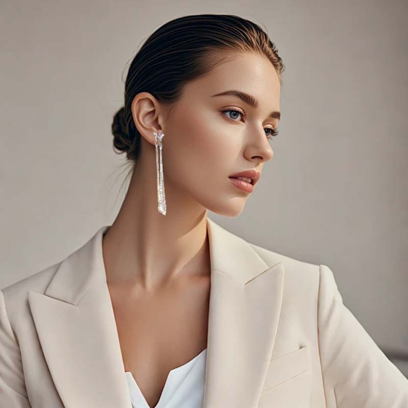 🌟Pendientes largos de borla