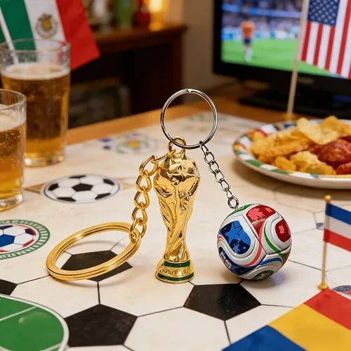 ⚽ Llavero Copa Mundial FIFA 2026 EE.UU.-MÉX-CAN: Lleva el espíritu del fútbol a todas partes ✨