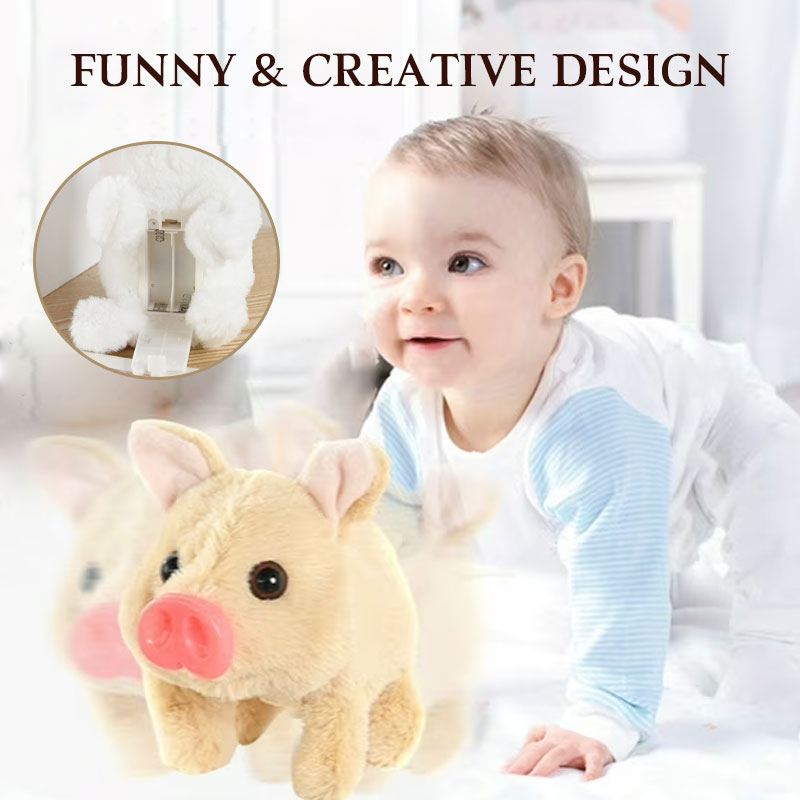 🐷Cerdito de Peluche Eléctrico que Camina
