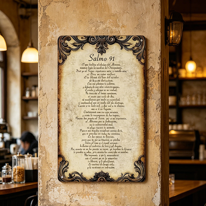 🕊️ Decoración de pared Salmo 91 ✝️