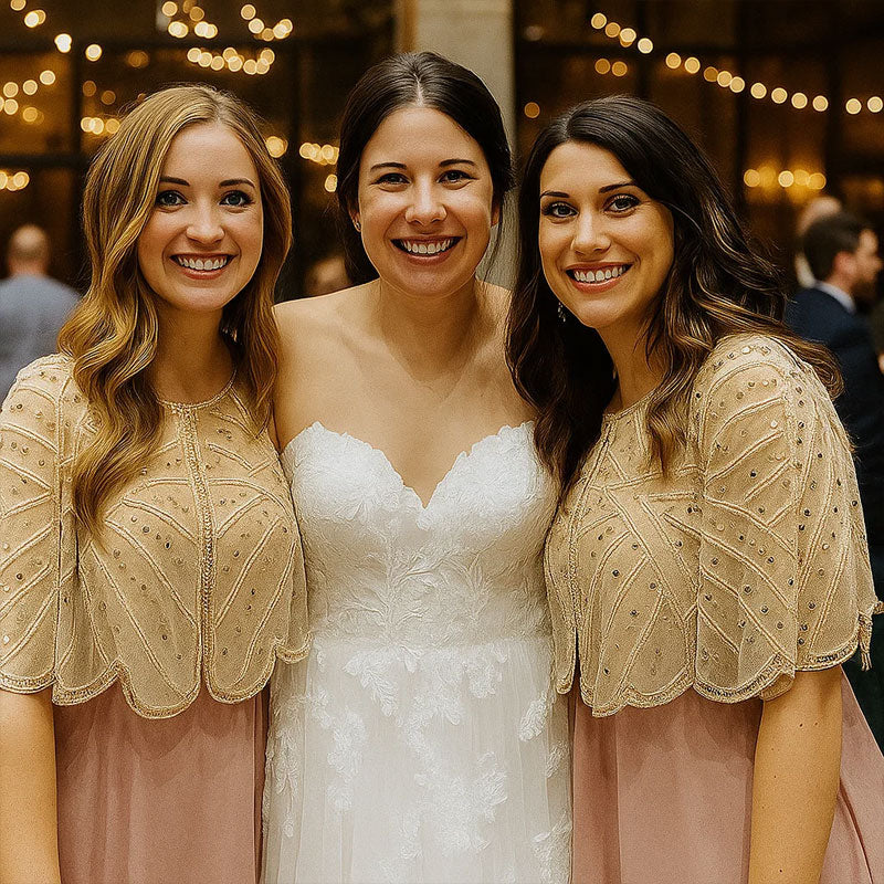 💖Du er den mest perfekte av mengden✨Festskjerf med blonder og paljette