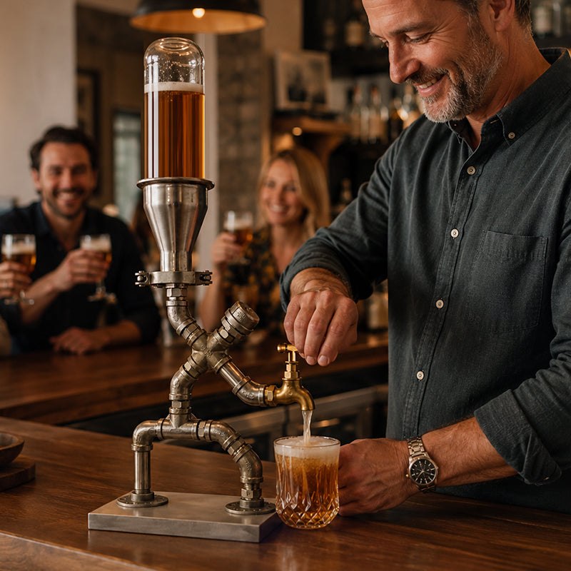 Dispensador de Bebidas por Gravedad Estilo Industrial ⚙️🥤