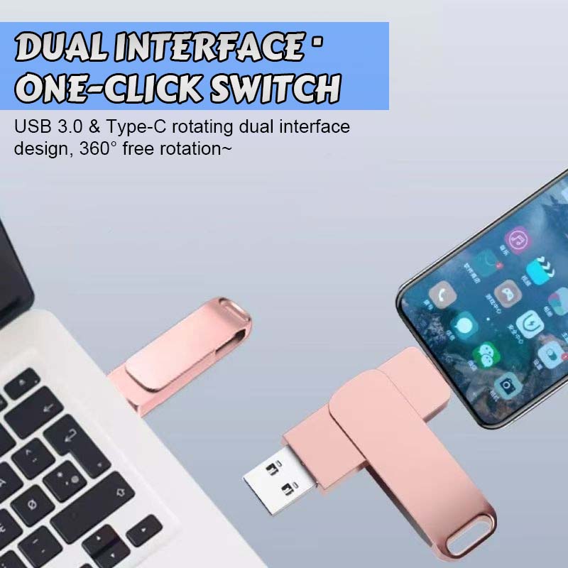 ✨USB-minnepinne med dobbelt grensesnitt og stor kapasitet✨