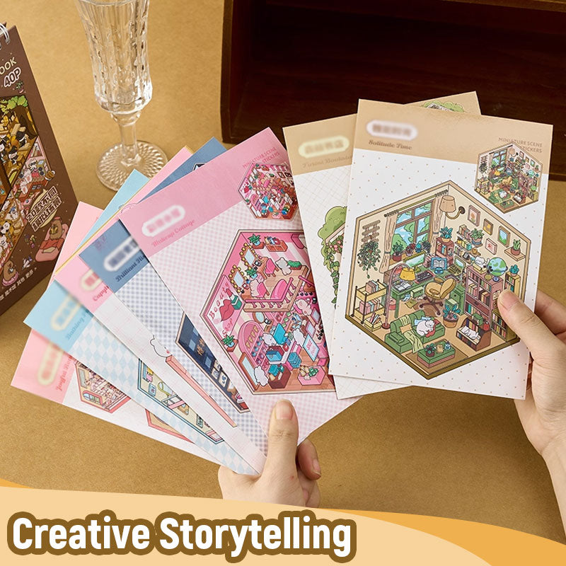 🌟Kreativitet møter lek🎨 Stressavlastende håndlagde sceneklistremerke