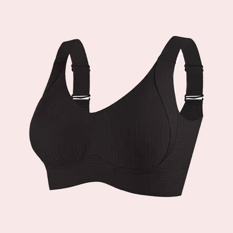 🎁Sujetador push-up acanalado con aros ajustables para muje
