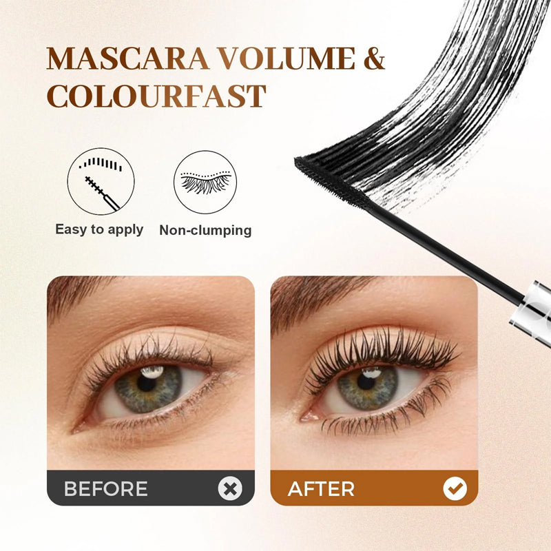 🦋Máscara de Pestañas Ultra Volumen y Rizado✨