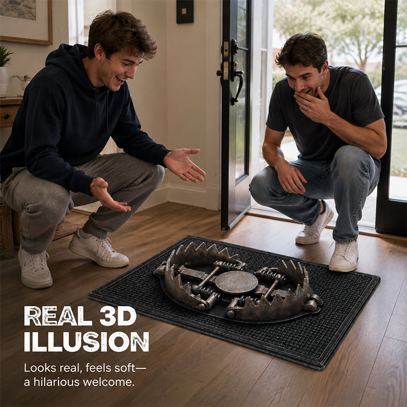 😂 Felpudo Broma 3D Efecto Trampa, Regalo Divertido para Amigos