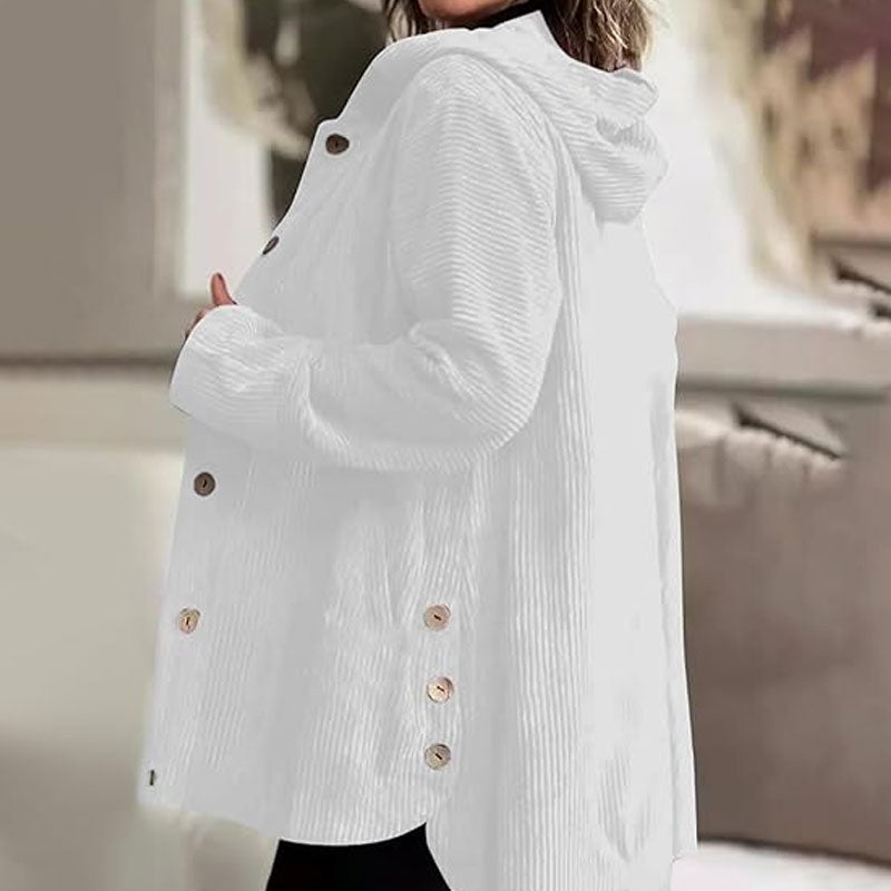 🍂 Chaqueta casual de terciopelo con capucha para el otoño 🧥