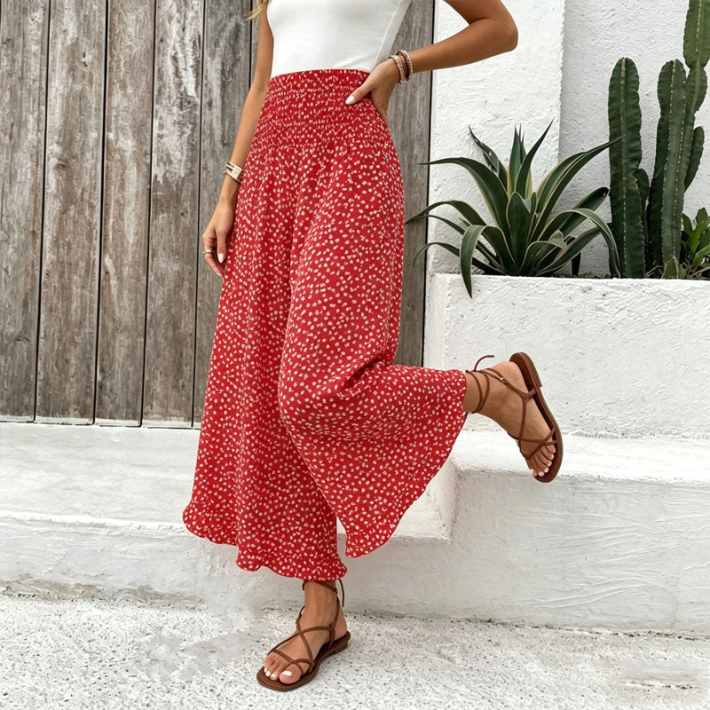 ⏳Oferta por tiempo limitado⏰ Pantalones anchos de talle alto para mujer – Efecto estilizante, cómodos y elegantes