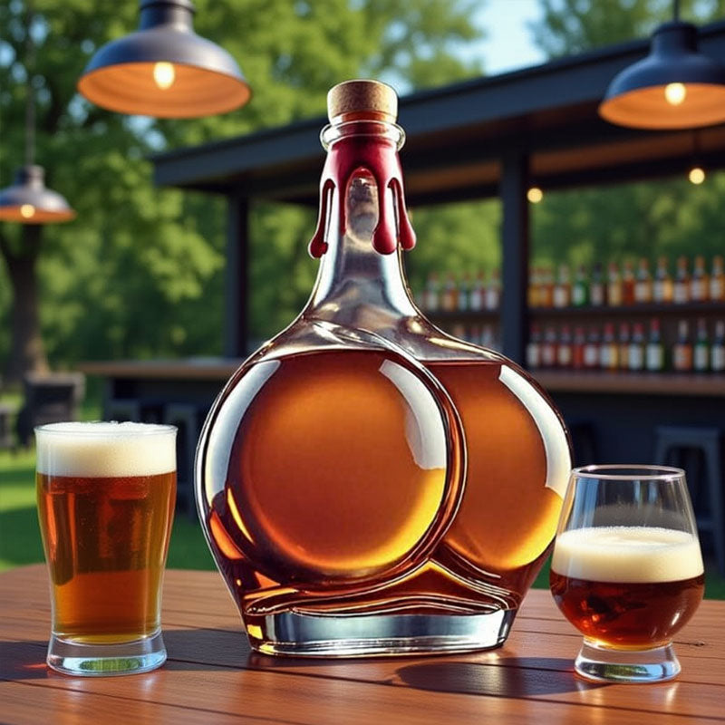 🥂Dale a tu cata de vinos un toque divertido con esta botella tan juguetona.