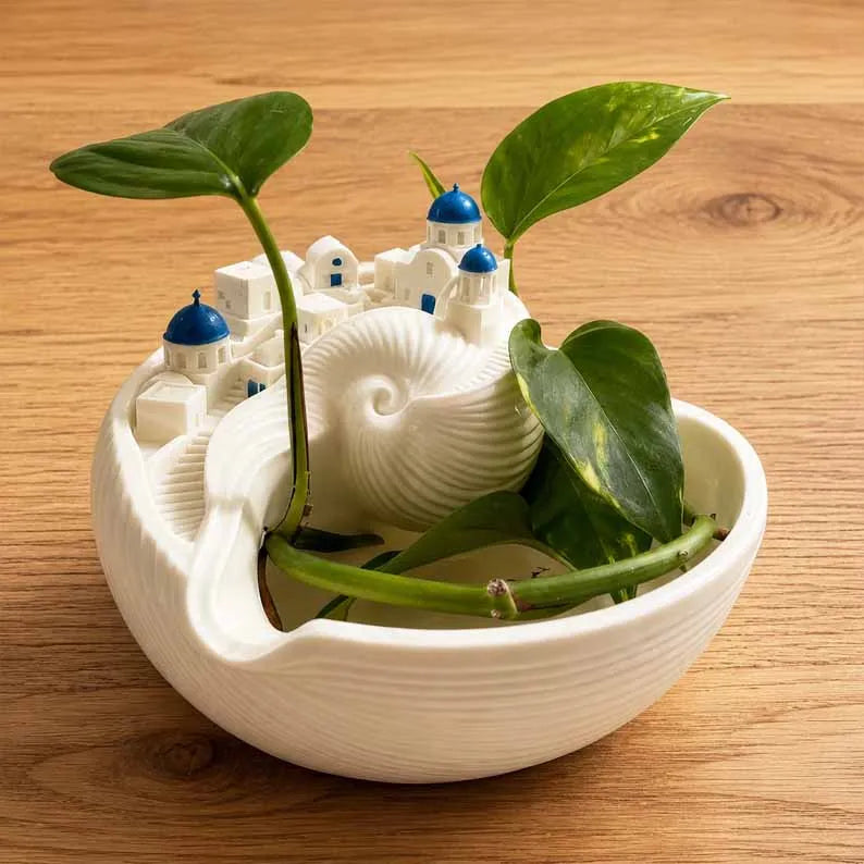 🌊 Último día: 50% DE DESCUENTO - Cesta decorativa estilo Santorini