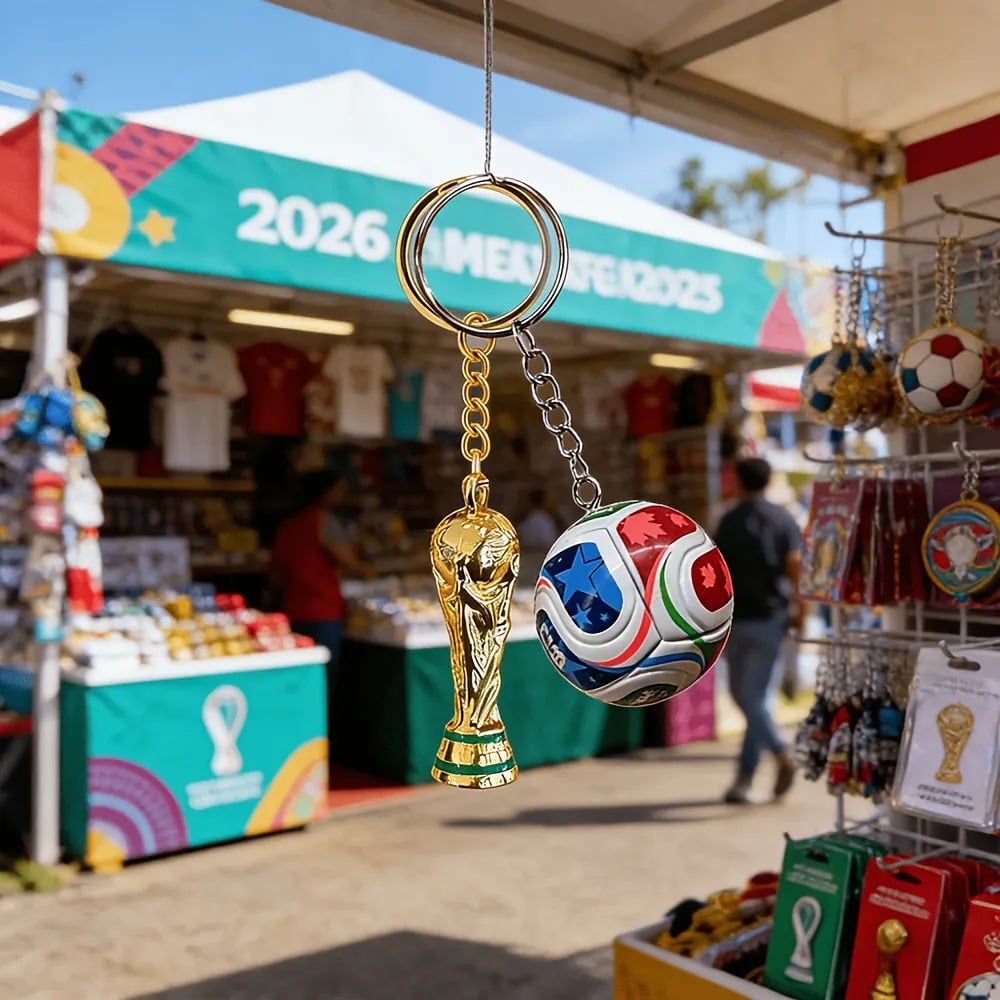 ⚽ Llavero Copa Mundial FIFA 2026 EE.UU.-MÉX-CAN: Lleva el espíritu del fútbol a todas partes ✨