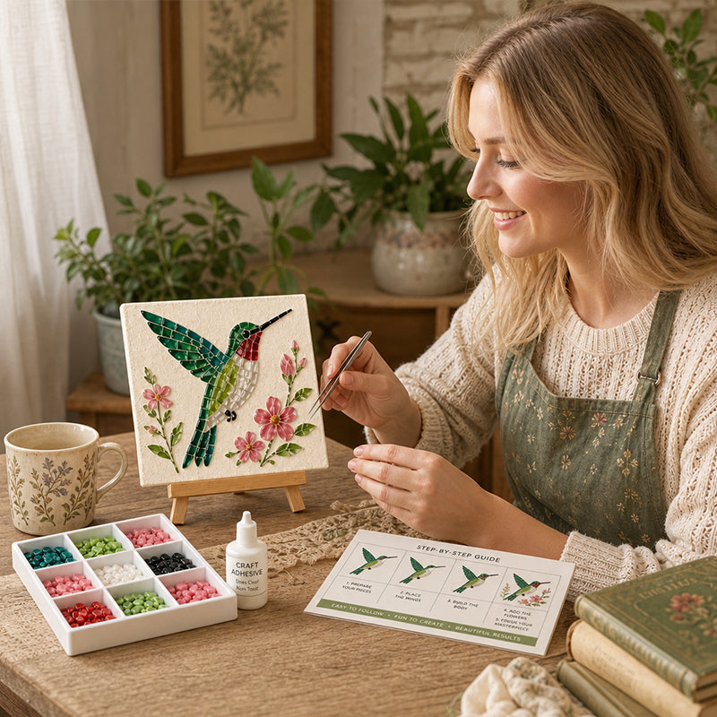 🎨 Kit de Manualidades de Arte Mosaico DIY ✨