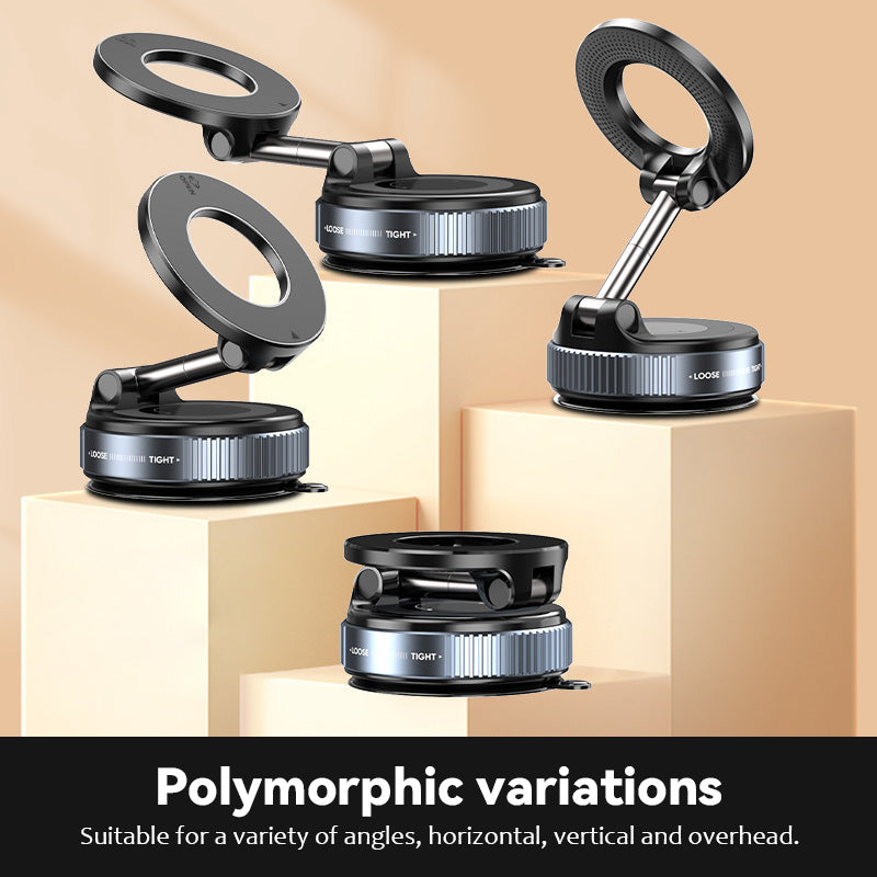 2025 Nyeste 360° justerbar, magnetisk sugekopp-telefonholder med vakuu