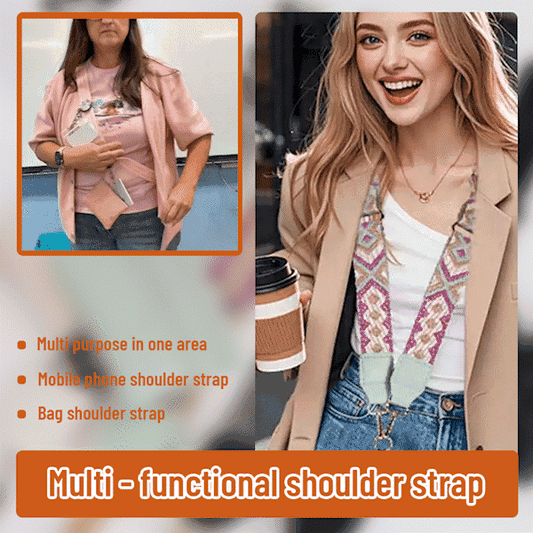 👜🚶‍♀️ Kombiner en stilig telefonrem med en lommebok med glidelås for å frigjøre hendene.