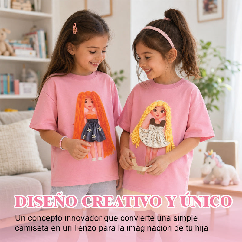 👧Camiseta DIY Niña Muñeca Intercambiable Verano 2026🌸