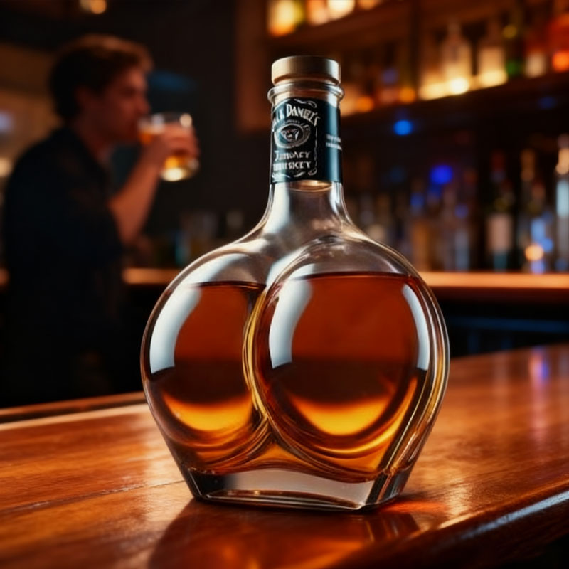 🥂Dale a tu cata de vinos un toque divertido con esta botella tan juguetona.