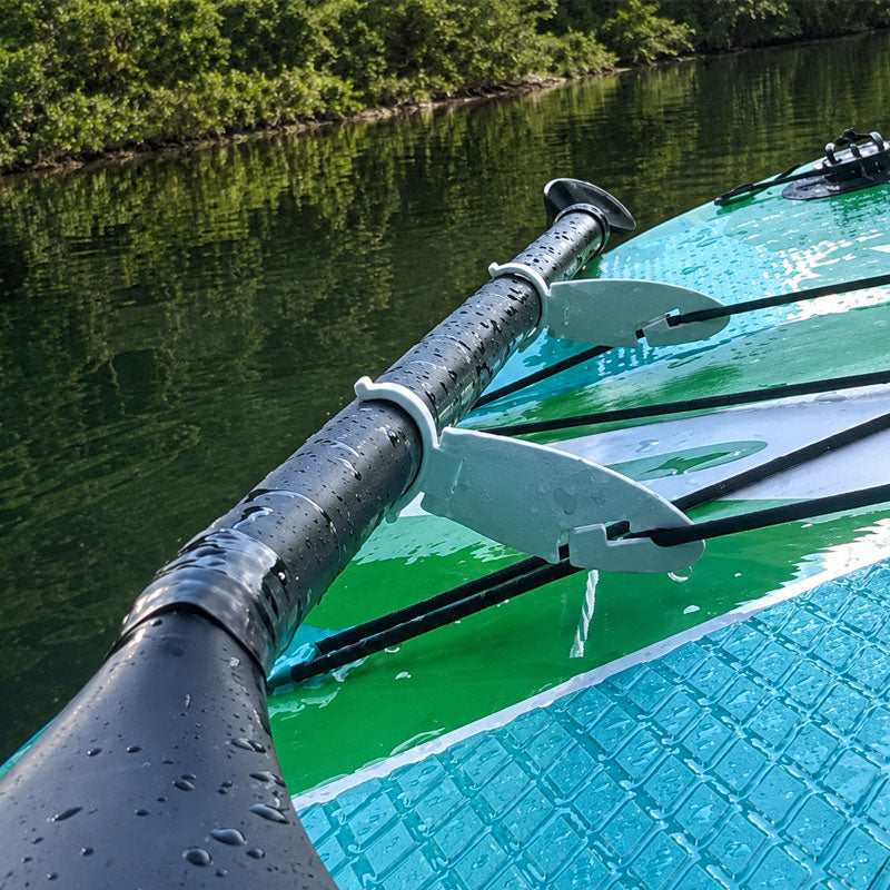 🧘‍♀️ Soporte para remo de SUP sin manos: Clip seguro para riel de cubierta 🚣