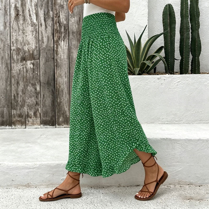⏳Oferta por tiempo limitado⏰ Pantalones anchos de talle alto para mujer – Efecto estilizante, cómodos y elegantes
