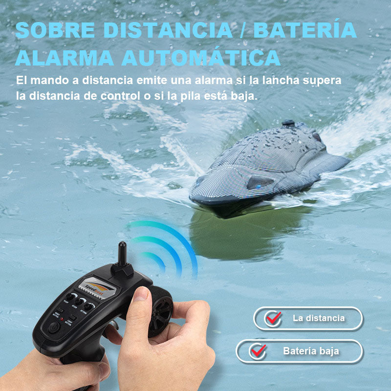 🚤Lancha rápida teledirigida de fibra de carbono