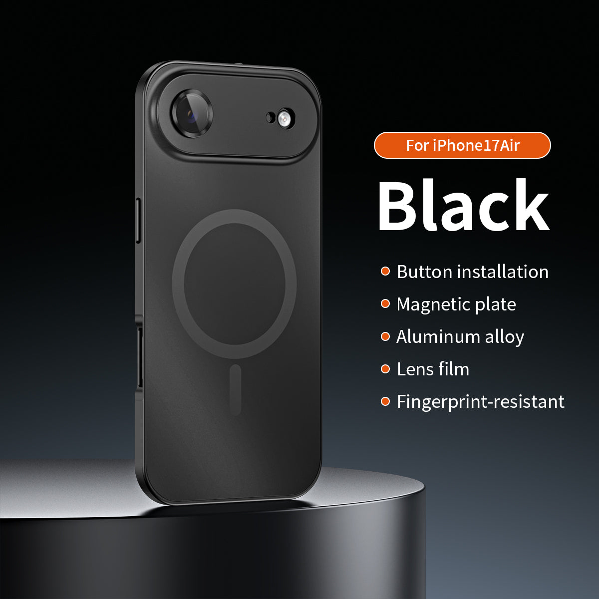 ✨ iPhone 17-12 🔥 Funda magnética con marco de aluminio para iPhone