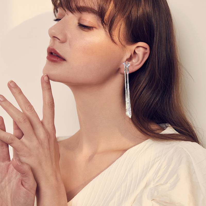 🌟Pendientes largos de borla