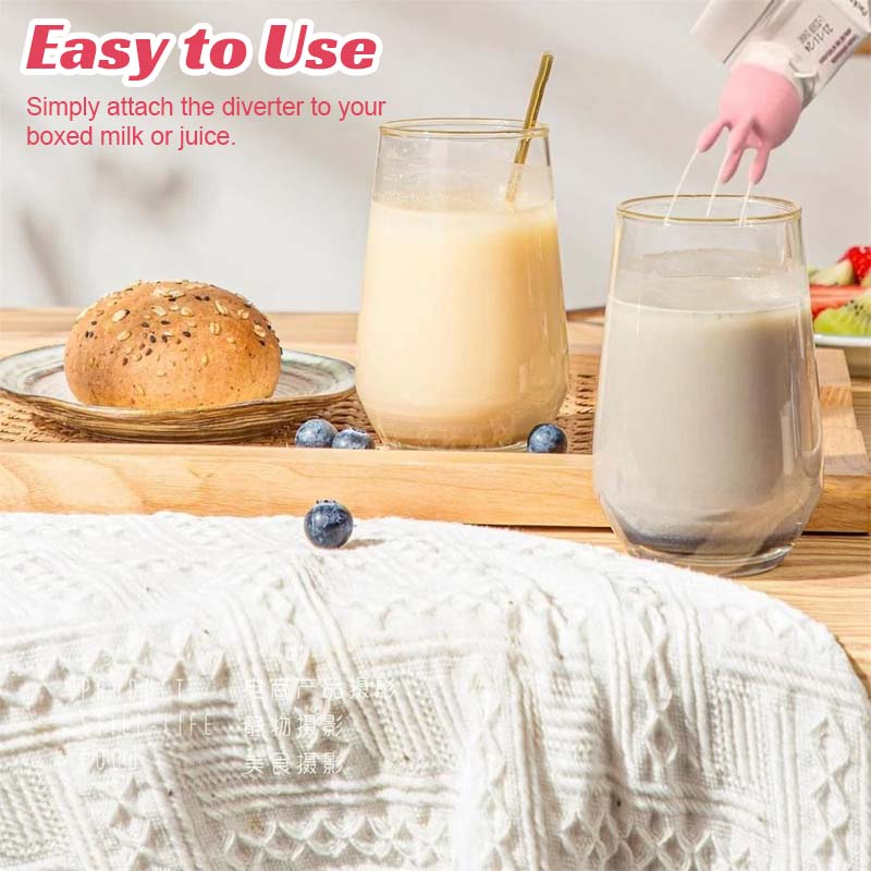 🥛Desviador de tapón de botella de lech