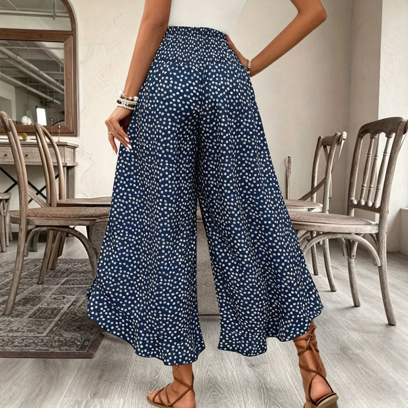 ⏳Oferta por tiempo limitado⏰ Pantalones anchos de talle alto para mujer – Efecto estilizante, cómodos y elegantes