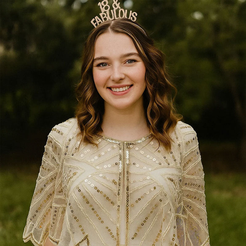 💖Du er den mest perfekte av mengden✨Festskjerf med blonder og paljette