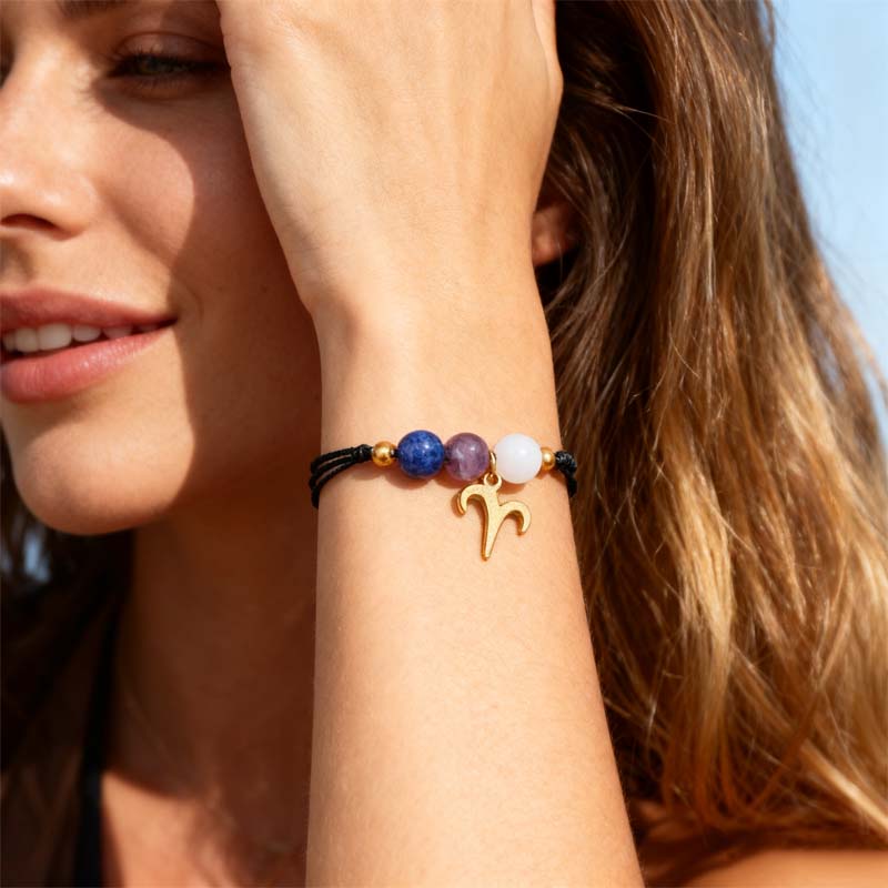 🌌 Kosmisk Kalibrator ✨ | Stjernetegn Armband 12 Stjernebilder 🌙 | Håndlaget & Magnetisk Optimalisert 🛡️