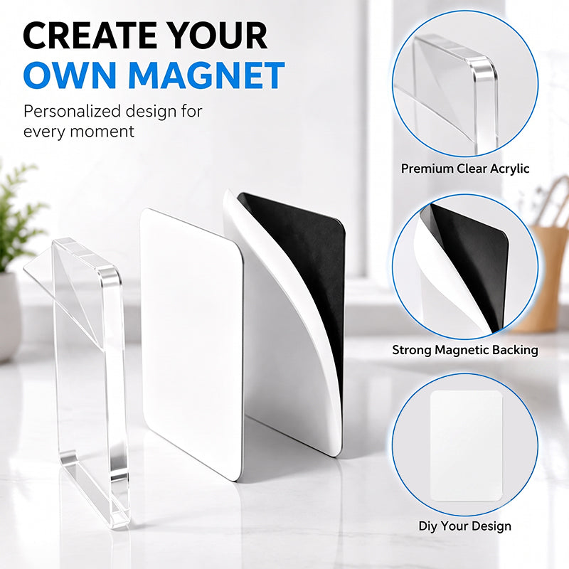 🧲 Kit DIY para hacer imanes de nevera con acrílico transparente