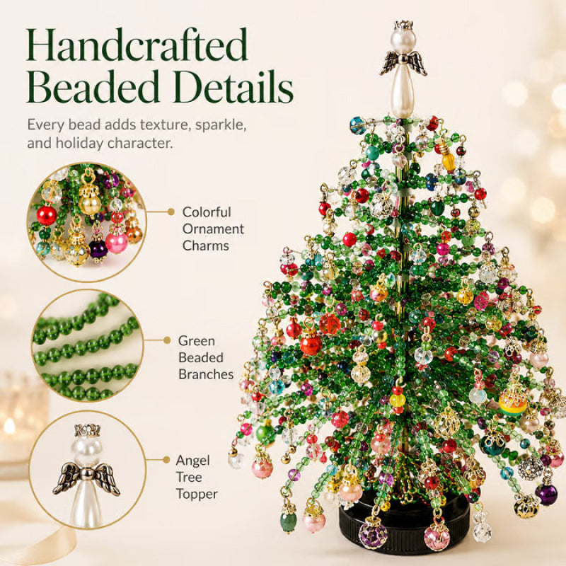 🎄✨ Kit de Árbol de Navidad de Cuentas DIY – 🎅 Crea tu Propia Decoración Navideña Brillante