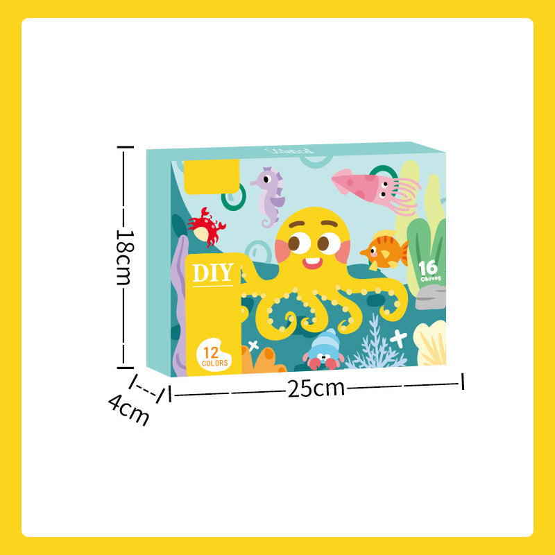 ⏳Denne ukens spesialtilbud✨Barnas sandmaling håndlaget DIY fargelegging pedagogisk lekeset