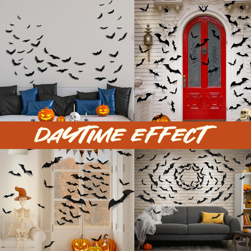 🦇Lámpara decorativa con murciélagos en 3D | Crea al instante un ambiente fantasma