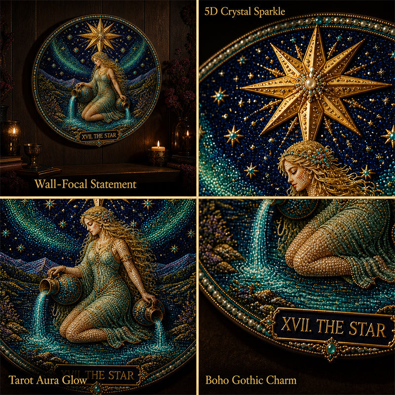 🧘‍♀️ Encuentra Tu Luz Sagrada: Arte de Diamantes del Tarot Arcanos Mayores 🌘