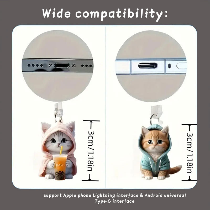 🐱Støvplugg for katt mobiltelefon🐾