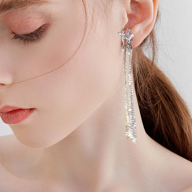 🌟Pendientes largos de borla
