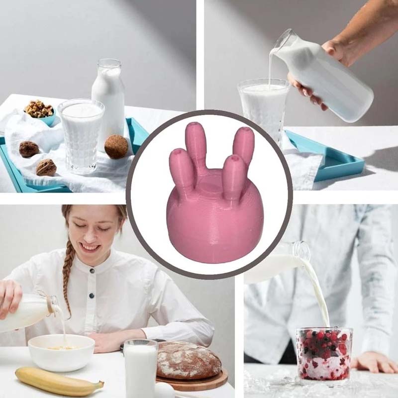 🥛Desviador de tapón de botella de lech