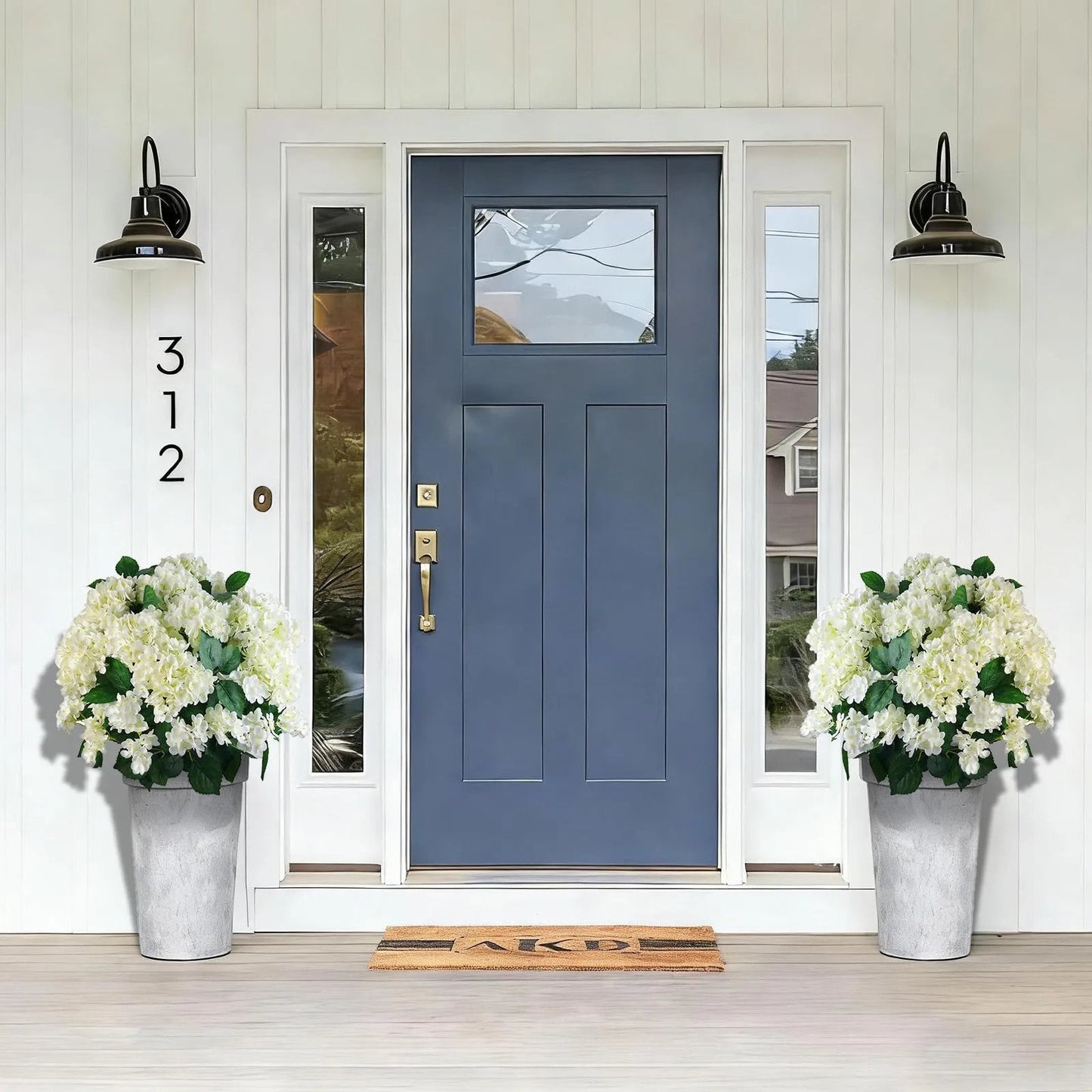 🌼 Hortensias artificiales para exterior – resistentes a los rayos UV, al agua y al viento 💐🌸