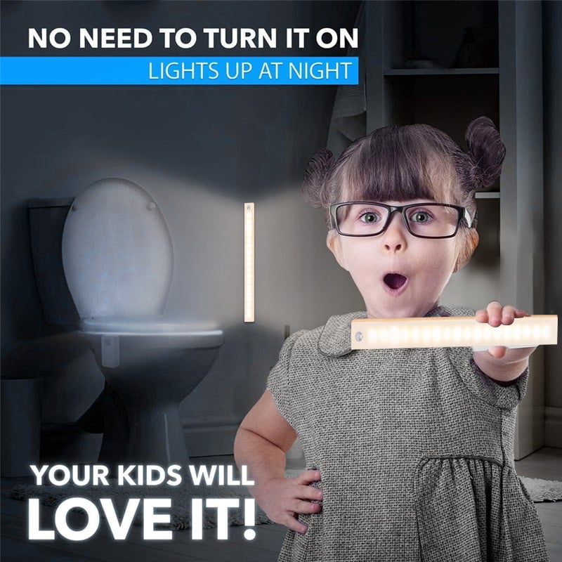 🔥Tidsbegrenset tilbud - oppladbart LED-lys, ingen hulling nødvendig, smart sensor, magnetis