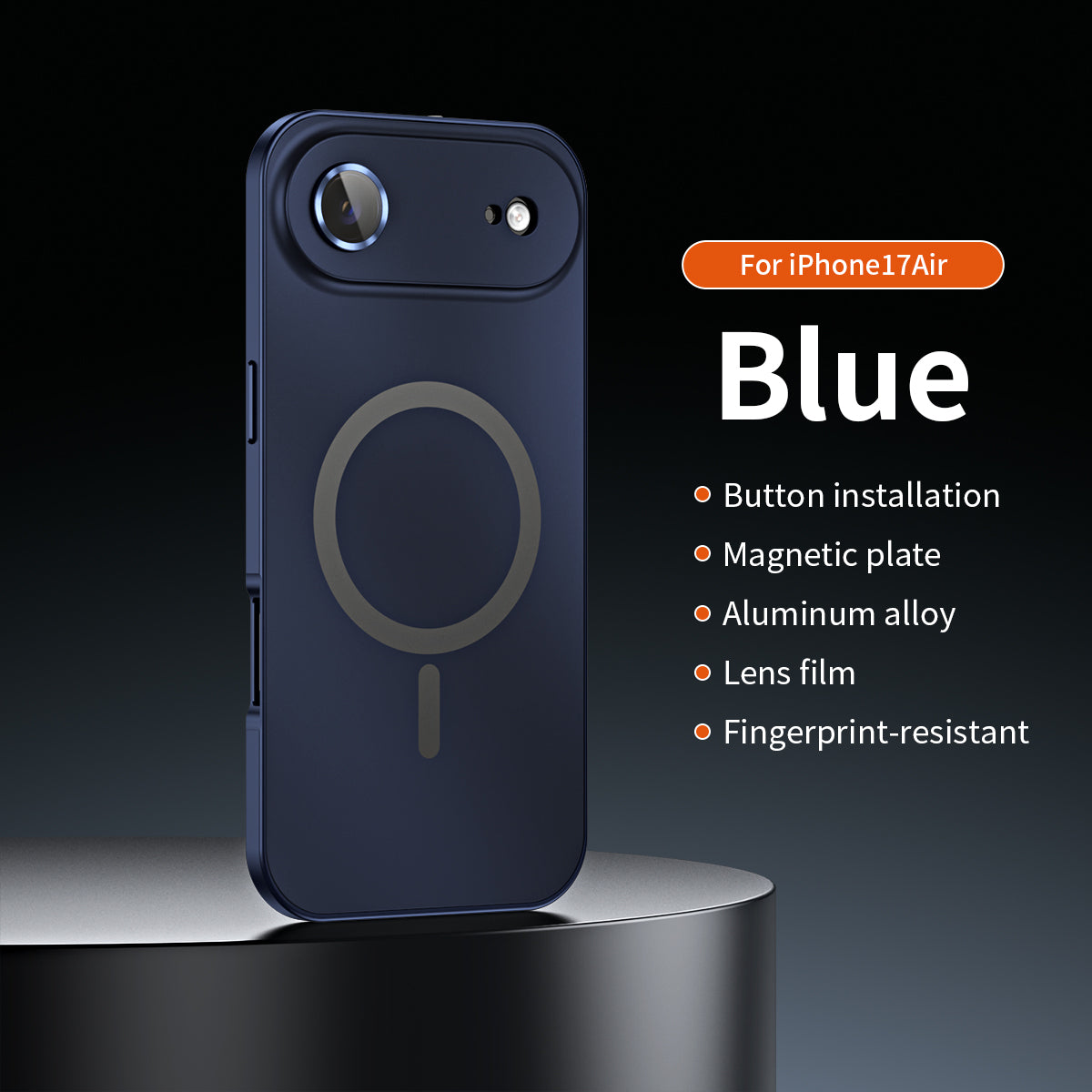 ✨ iPhone 17-12 🔥 Funda magnética con marco de aluminio para iPhone