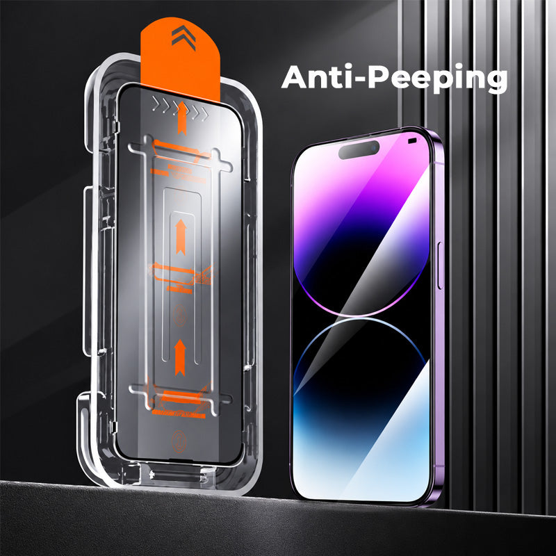 3 unidades🛡️ Protector de pantalla de privacidad con brillo rojo (cristal templado) para iPhone ✨