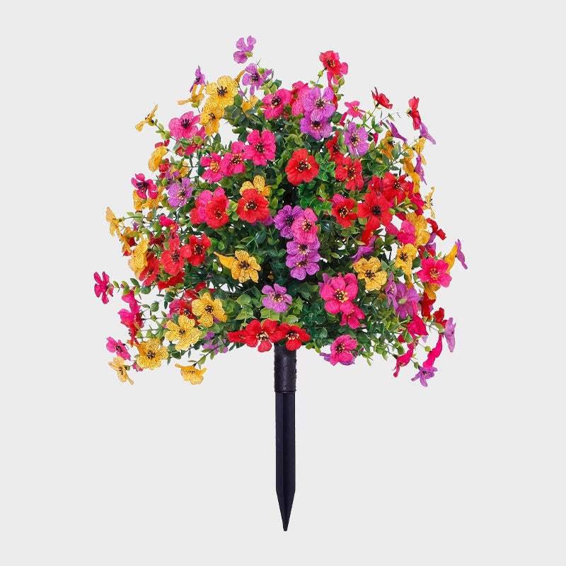 🌿Decoración floral artificial con eucalipto y violeta 💜