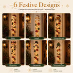 🎄 Colgante de Puerta Navideño Iluminado ✨ Decoración Festiva para el Hogar