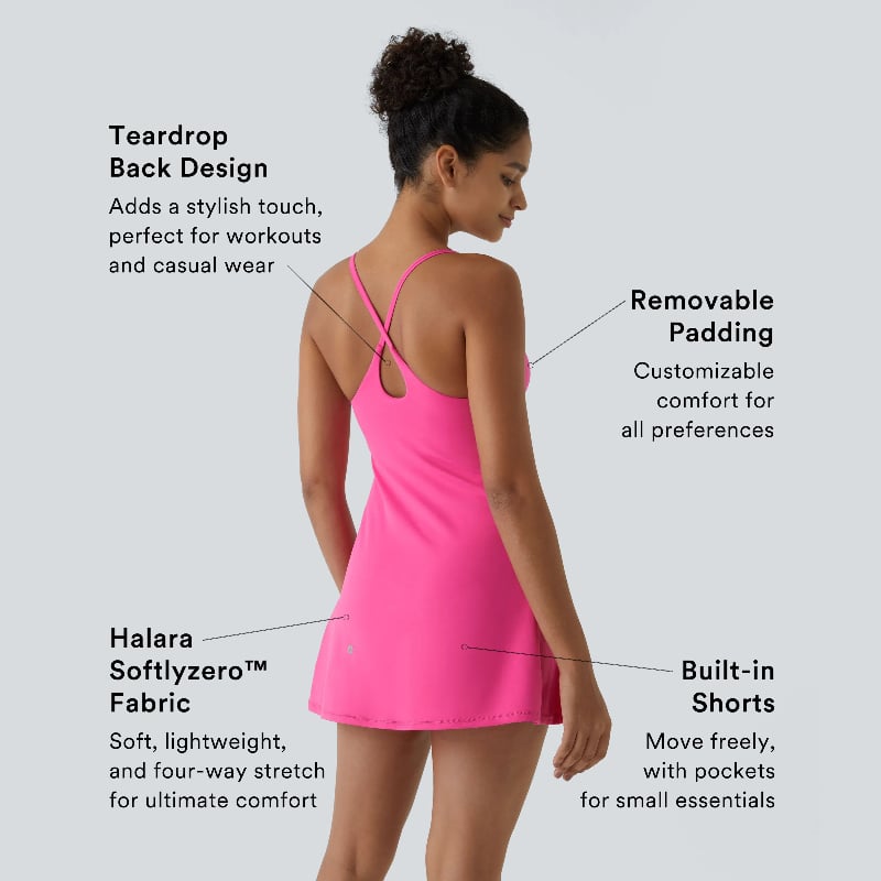 🎁Siste dag 49 % rabatt🔥Den ultimate ryggløse aktive kjolen - laget for bevegelse og enkle toalettpause