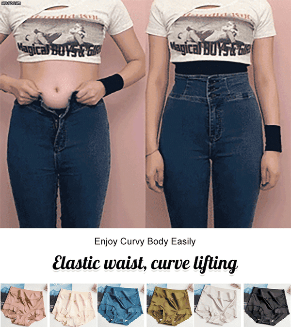 🎁Kjøp 1 Få 2 (3-pakning) Premium Satin Antibacterial Ice Silk Fuktabsorberende truse