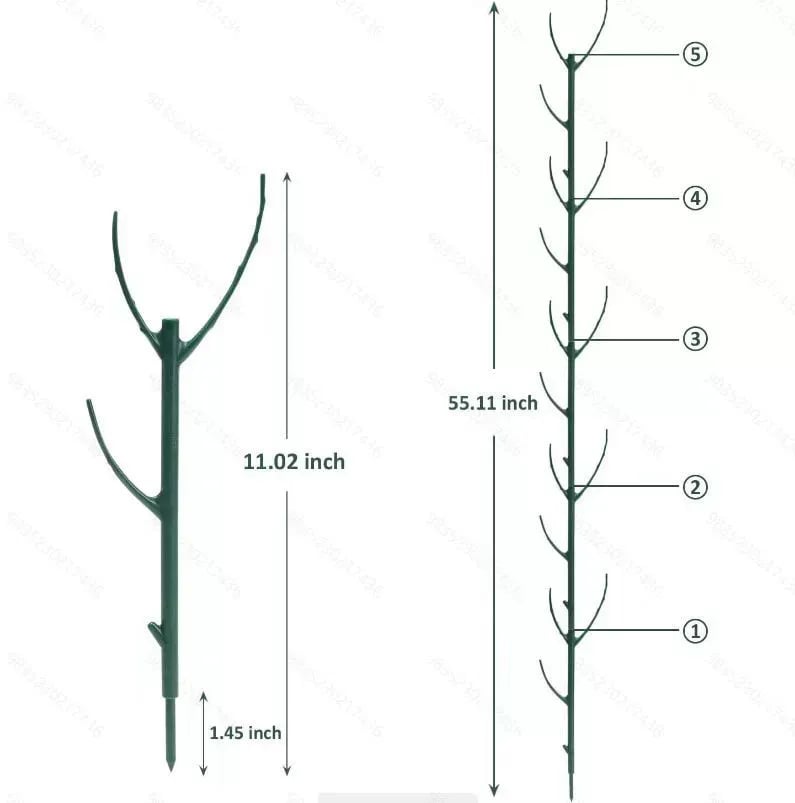 💖🌿Grønn planteholder til hagen – holder plantene dine oppreist uten å stjele oppmerksomheten.